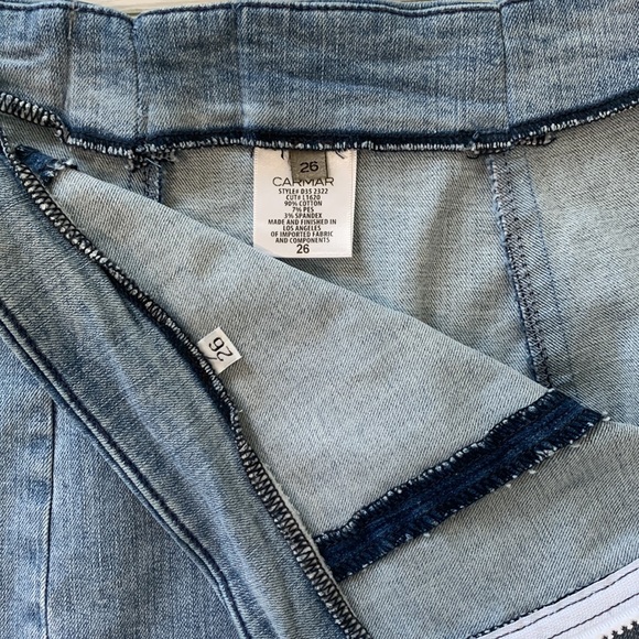 CARMAR Denim Mini Zipper Skirt - Picture 5 of 8